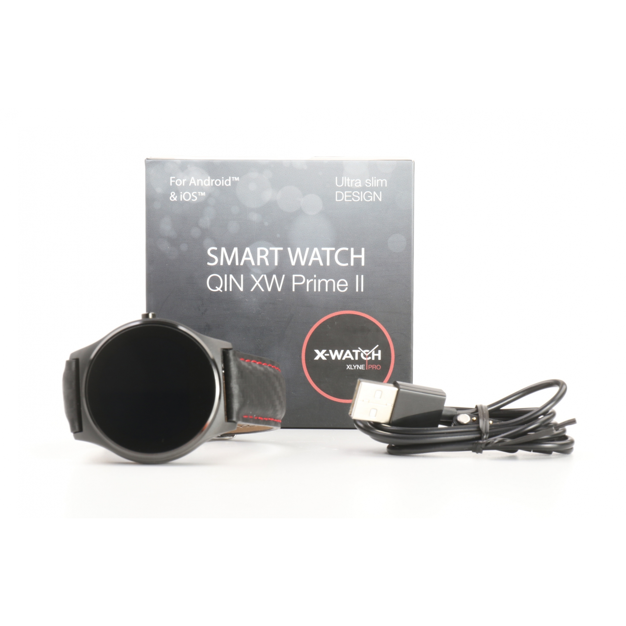 Xlyne X Watch Qin Xw Prime Ii 54016 Smartwatch Fitness Uhr Sportuhr Bluetooth Rot Schwarz 232197