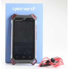 Getnord Lynx 4,7 Smartphone Handy 16GB 8MP Dual-SIM LTE Android schwarz rot (239490)