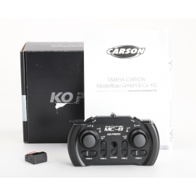 Carson Modellsport KO MC-8 MX-F TR RC-Hand-Fernsteuerung Sender Micro-Empfänger 2,4GHz 8 Kanäle schwarz (240708)