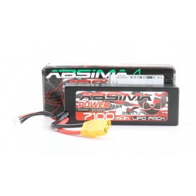 Absima 4140041 Modellbau-Akkupack LiPo 11,1V 7100mAh 60C Hardcase XT90 schwarz (240667)