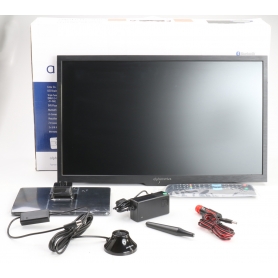 Alphatronics SL-24 DSBI+ 24 LED Smart TV Fernseher Triple Tuner DVD FHD Sleep-Timer schwarz (240649)