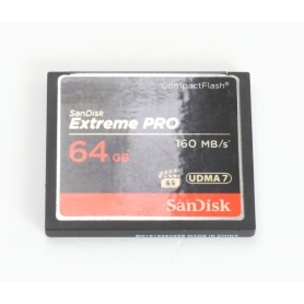 SanDisk CF Compact-Flash Karte Extreme PRO 64GB 160 MB/s UDMA 7 (241655)