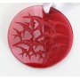 LALIQUE 2018 Schwalben Rot Kristall SWALLOWS RED CRYSTAL CHRISTMAS Tree ORNAMENT NOEL (241675)