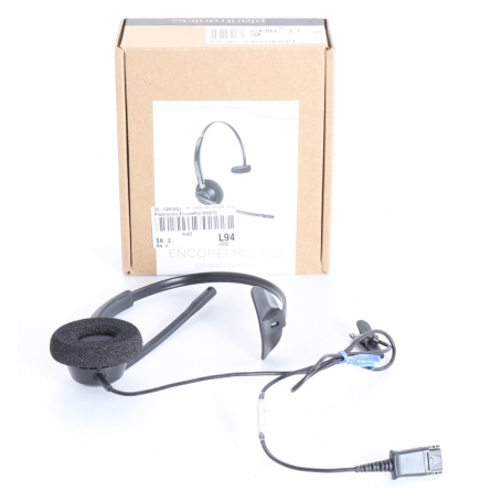 Plantronics EncorePro HW510 Kopfbügel Headset On-Ear Kopfhörer kabelgebunden schwarz (241900)