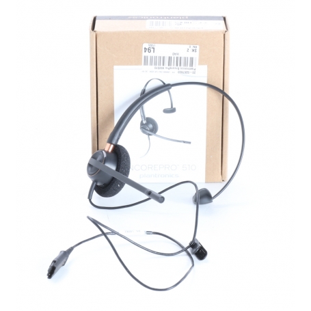 Plantronics EncorePro HW510 Kopfbügel Headset On-Ear Kopfhörer kabelgebunden schwarz (242041)