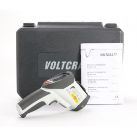 VOLTCRAFT IR-1600 CAM Infrarot-Thermometer -50 bis +1600°C Pyrometer schwarz weiß (242759)