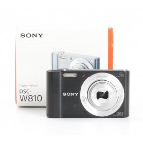 Sony Cyber-Shot DSC-W810 B digitale Kompaktkamera 20,1MP 26-153mm Objektiv 2,7 Display HD schwarz (242760)