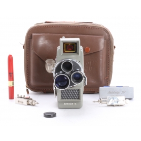 Sekonic 8 Super 8 Filmkamera mit Resonar-T 32mm 1,9 Objektiv + Resonar-W 9mm 1,9 + Resonar-S 1,9 Objektiv (244431)