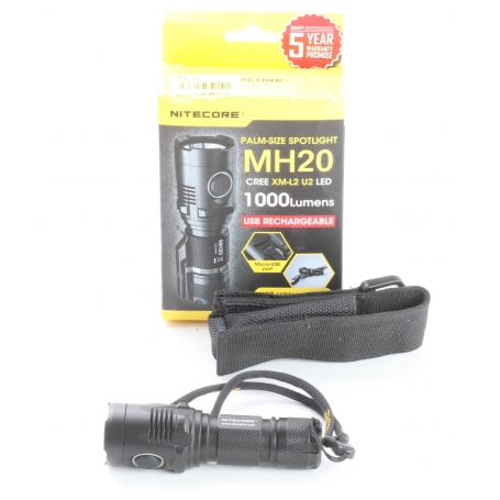 NiteCore MH20 LED-Taschenlampe Multitask-Hybridlampe Camping Outdoor spritzwassergeschützt schwarz (244730)
