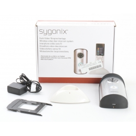 Sygonix SY-3396994 Funk Video-Türsprechanlage Türklingel Hausstation 2,4" LCD-Display 2,4GHz silber (244749)