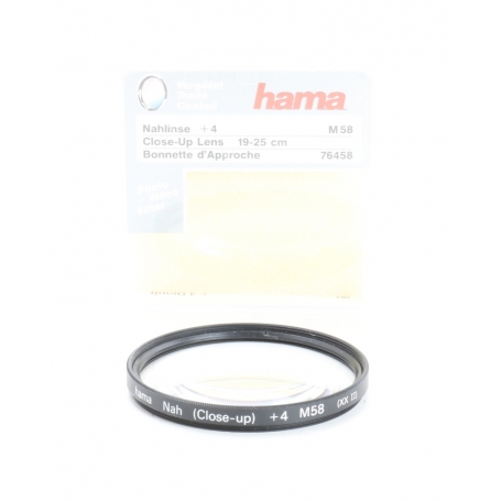 Hama Nah (Close-up) +4 M58 (XX II) Filter 58mm (245029)