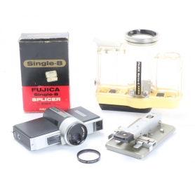 Fujica AX100 Unterwasser single-8 Kamera mit Fujinon 1,1/13 Objektiv und Marine-8 Gehäuse (246842)