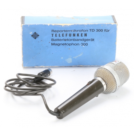 Telefunken Reportermikrofon TD 300 für Batterietonbandgerät Magnetophon 300 (246889)