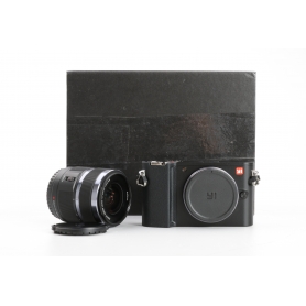 YI M1 95017 spiegellose Systemkamera 20MP 12-40mm F3,5-5,6 Wechselobjektiv 3 LCD-Display 4K schwarz (233005)
