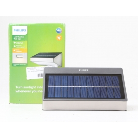 Philips Lighting Greenhouse Solar-Außenwandleuchte Außenbeleuchtung Bewegungsmelder 1,5 Watt warm-weiß (251787)