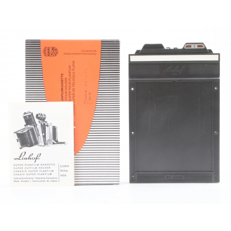 Linhof Doppelkassette 9x12 Doppelplanfilm Double Plate and Cutfilm Holder (251672)