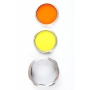Rollei F&H Gelb-Mittel -1,5 & Orange -1,5-3 Filter & Gegenlitblende Gr II Set Gr II Germany (252254)