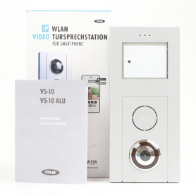 Vitasmart M-e modern-electronics VS 10A IP-Video-Türsprechanlage Video WLAN Außenstation 1 Familienhaus silber (252395)