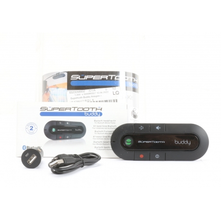 SuperTooth Z004088E Buddy Freisprecheinrichtung Freisprechanlage Bluetooth Visier Car-Kit schwarz (253295)