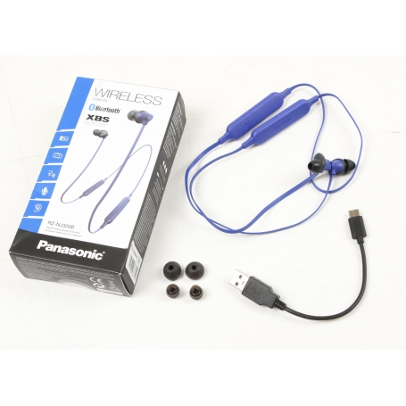 Panasonic RZ-NJ320BE-A Sport In-Ear Kopfhörer Bluetooth Nackenband magnetisch blau (253315)