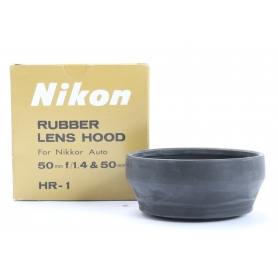Nikon HR-1 Gummi Gegenlichtblende Lens Hood für Nikon 1,4/50 und 2,0/50 (253453)