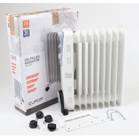 Eurom RAD 2000 Ölradiator Heizung Heizkörper 2000 Watt Thermostat Umkippschutz Überhitzungsschutz weiß (253869)