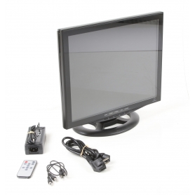 Renkforce 419700 17" LCD Überwachungsmonitor 8ms Reaktionszeit BNC Video VGA HDMI schwarz (255471)