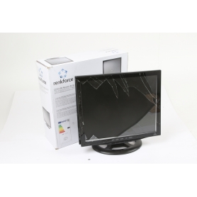 Renkforce 419700 17" LCD Überwachungsmonitor 8ms Reaktionszeit BNC Video VGA HDMI schwarz (255708)
