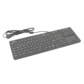 Renkforce IM-IKB110-BK Tastatur Schwarz Spritzwassergeschützt, Staubgeschützt, Touch-Oberfläche (255778)