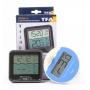 TFA Dostmann Marbella digitales Funk-Poolthermometer Hygrometer Thermometer 0 bis +50 °C schwarz (256412)