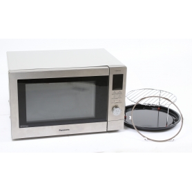Panasonic NN-CD87KSGTG Stand-Mikrowelle 34 Liter 56cm breit 1000W Grillfunktion silber (256489)