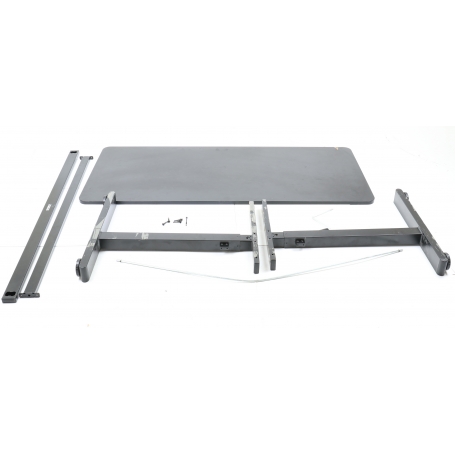 SpeaKa Professional SP-9007520 Sitz-Steh-Schreibtisch Büro Tisch 1400x600mm höhenverstellbar schwarz (256769)