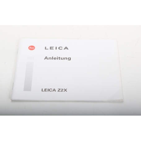 Leica Anleitung für LEICA Z2X Bedienungsanleitung (256663)