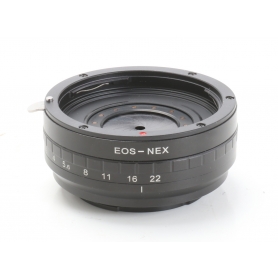 Canon Objektivadapter EOS-NEX mit eigener Blende (256805)