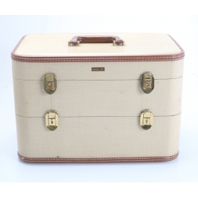 Mädler Vintage Koffer Case Reisekoffer aus Zwei Abteilen 45x30x30 cm (257647)