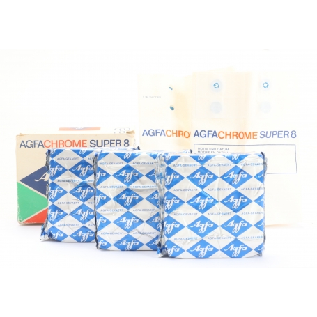 Agfa Agfachrome Super 8 Film (3 Packungen) Abgelaufen (257940)