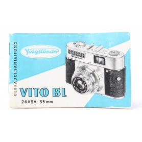 Voigtländer Gebrauchsanleitung für Vito BL 24x36 35 mm (258146)