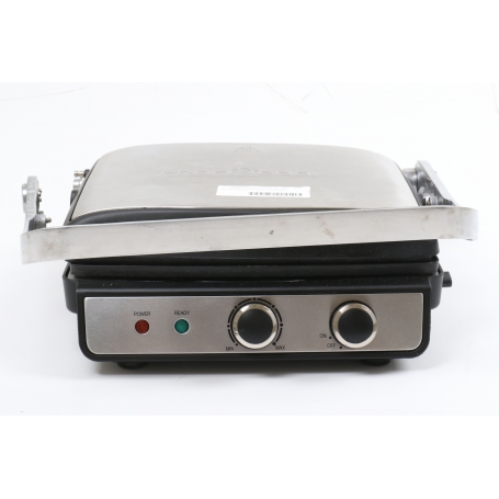 Profi Cook PCKG1029 Elektro Tischgrill Kontakt-Grill 2000 Watt Camping Garten silber (258865)