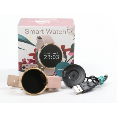 X-Watch Siona XW Fit Smartwatch Fitness-Uhr Sportuhr für Damen wasserfest rosegold (258926)