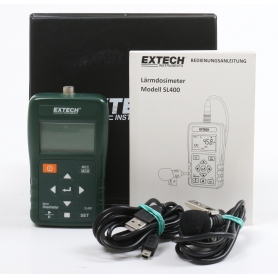 Extech SL400 Schallpegel-Messgerät Datenlogger 30-143dB 20Hz-8kHz kalibriert nach Werksstandard ohne Zertifikat (258928)