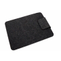 Hülle für Apple MacBook Air 13,6" (M2) Filz Wolle Tasche Case Cover Schwarz (259525)