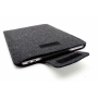 Hülle für Apple MacBook Air 13,6" (M2) Filz Wolle Tasche Case Cover Schwarz (259525)