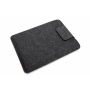 Hülle für Apple MacBook Air 13,6" (M2) Filz Wolle Tasche Case Cover Schwarz (259526)