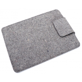 Hülle für Apple MacBook Air 13,6" (M2) Filz Wolle Tasche Case Cover Grau (259527)