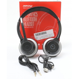 Mipow HC5 On Ear Headset Kopfhörer Bluetooth Stereo schnurlos schwarz (259605)