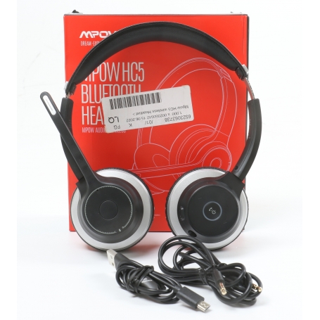 Mipow HC5 On Ear Headset Kopfhörer Bluetooth Stereo schnurlos schwarz (259614)