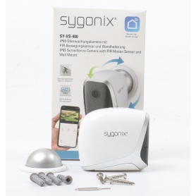 Sygonix SY-4452324 Kompaktkamera Überwachungskamera 1920x1080 Pixel 2,8mm Objektiv WLAN IP FHD weiß (259835)
