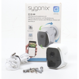 Sygonix SY-4452324 Kompaktkamera Überwachungskamera 1920x1080 Pixel 2,8mm Objektiv WLAN IP FHD weiß (260128)