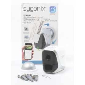 Sygonix SY-4452324 Kompaktkamera Überwachungskamera 1920x1080 Pixel 2,8mm Objektiv WLAN IP FHD weiß (260129)