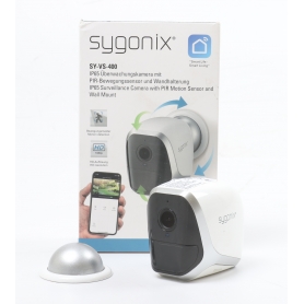 Sygonix SY-4452324 Kompaktkamera Überwachungskamera 1920x1080 Pixel 2,8mm Objektiv WLAN IP FHD weiß (260150)